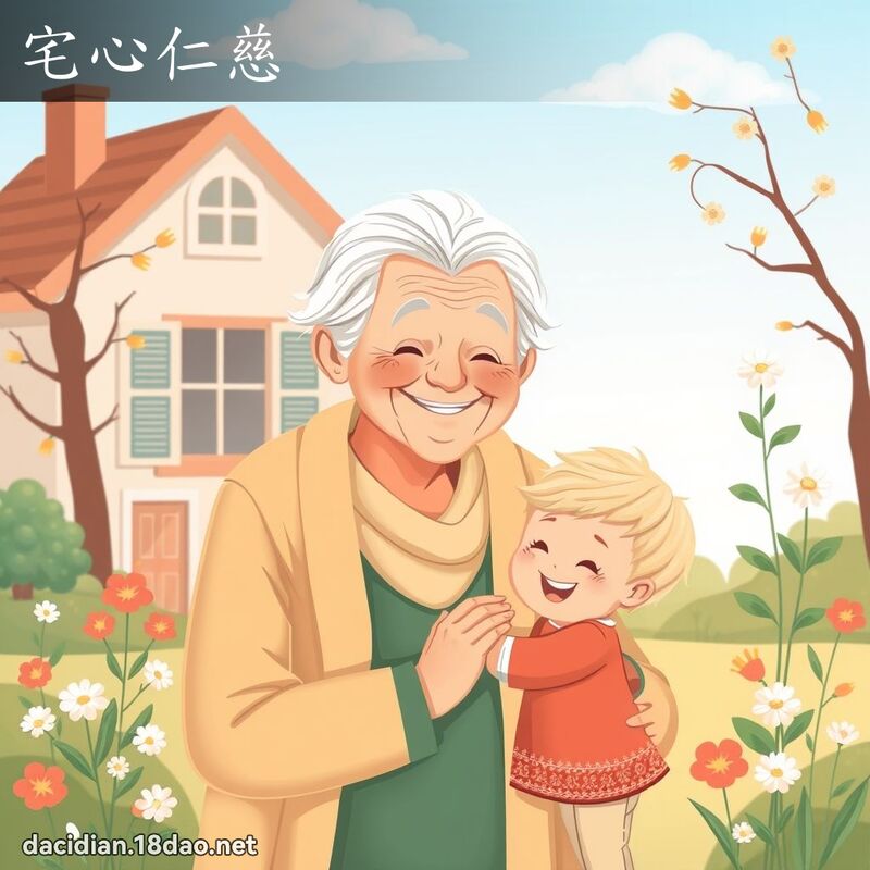宅心仁慈 - 國語大辭典配圖
