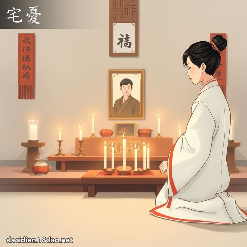 宅憂 - 國語大辭典配圖