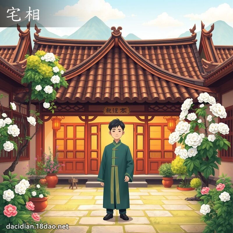宅相 - 國語大辭典配圖