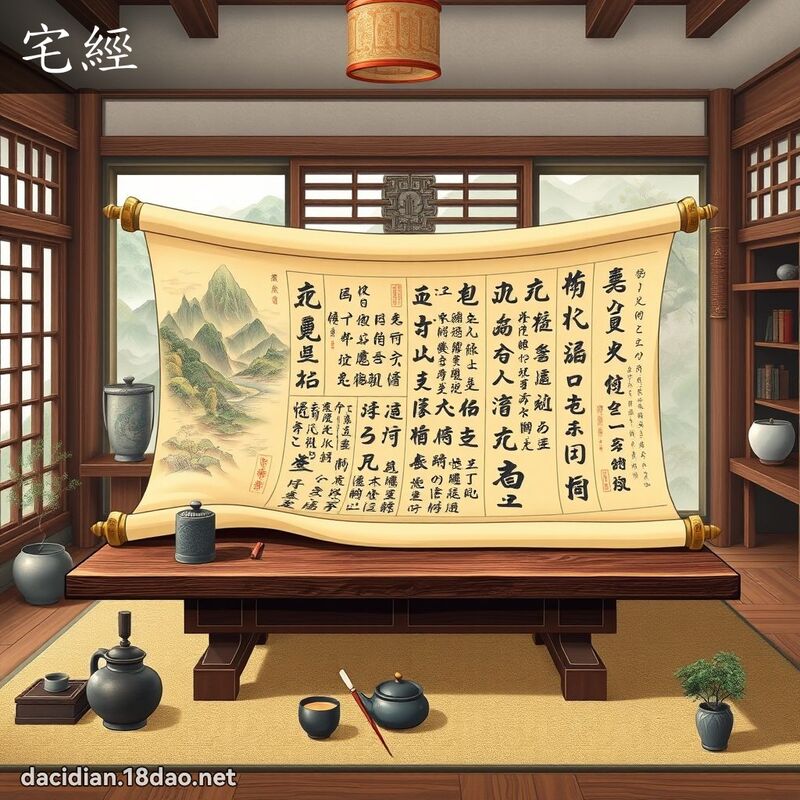 宅經 - 國語大辭典配圖