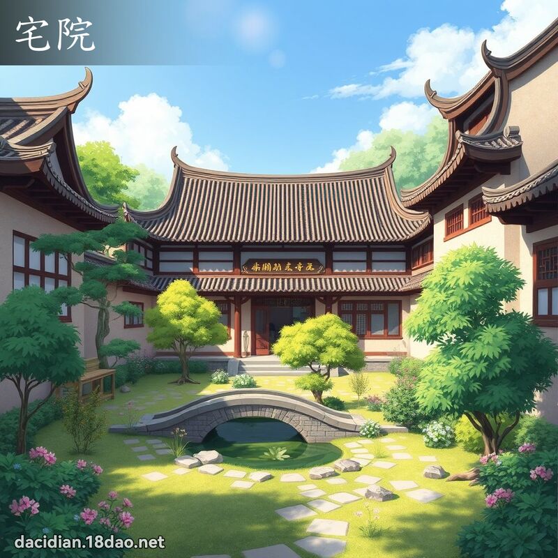 宅院 - 國語大辭典配圖