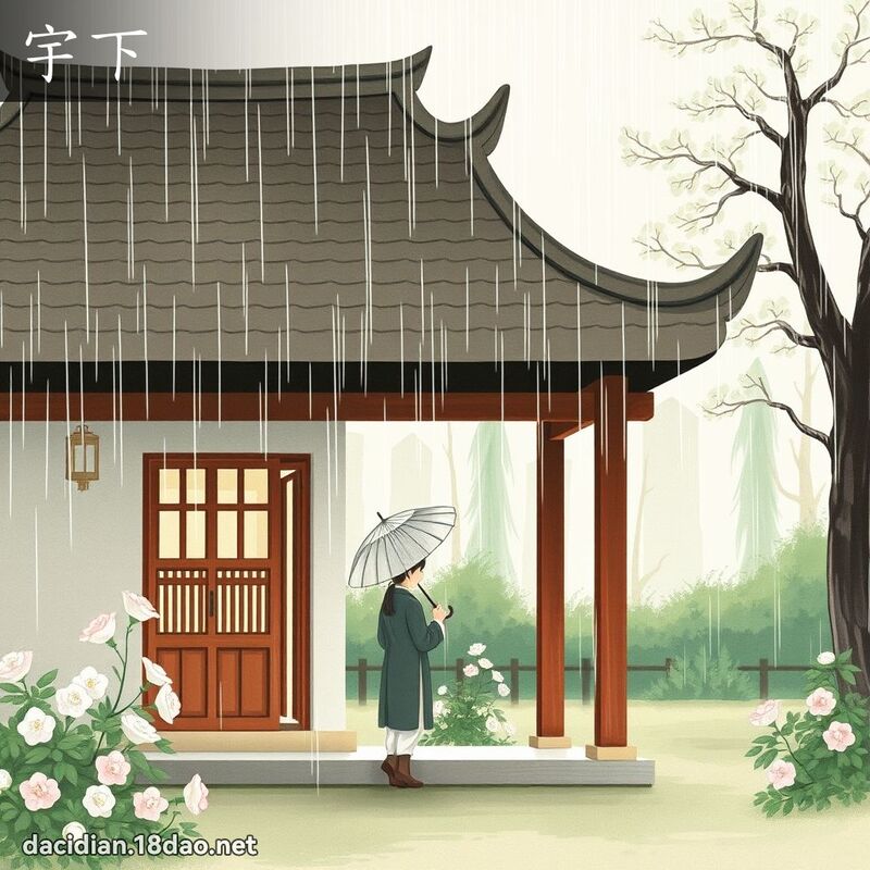 宇下 - 國語大辭典配圖