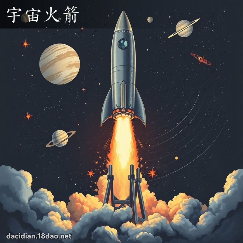 宇宙火箭 - 國語大辭典配圖