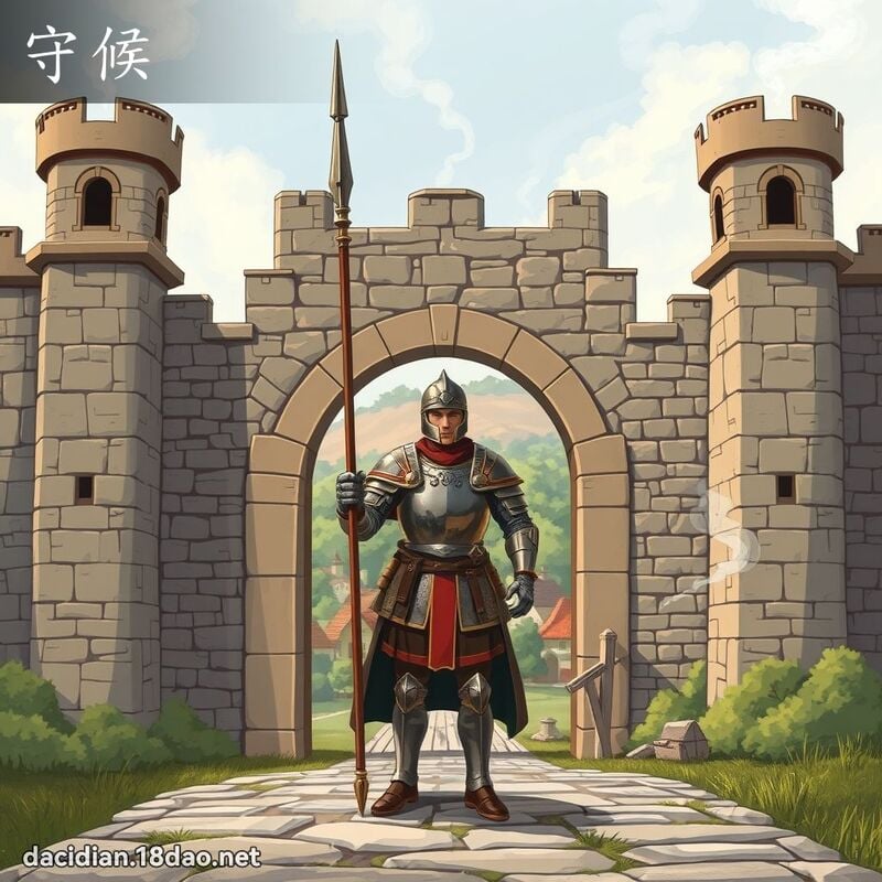 守候 - 國語大辭典配圖