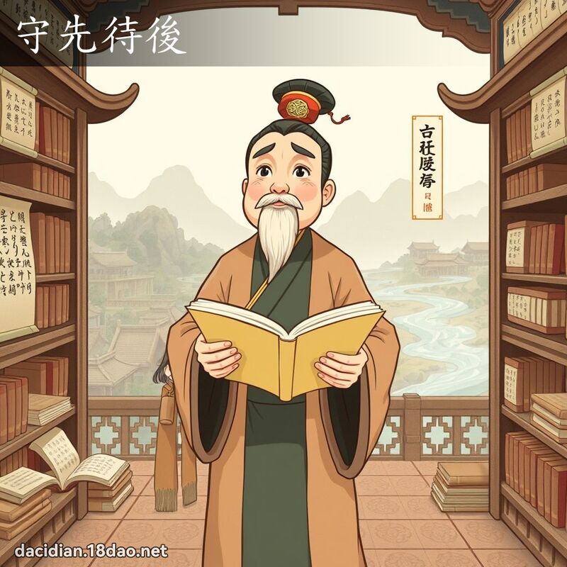 守先待後 - 國語大辭典配圖