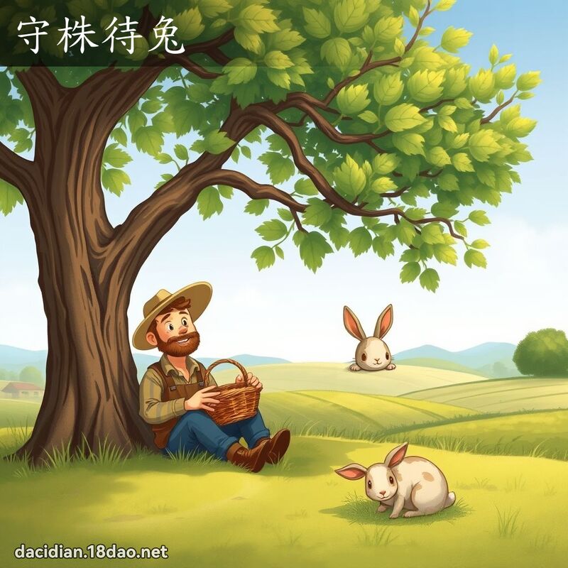 守株待兔 - 國語大辭典配圖