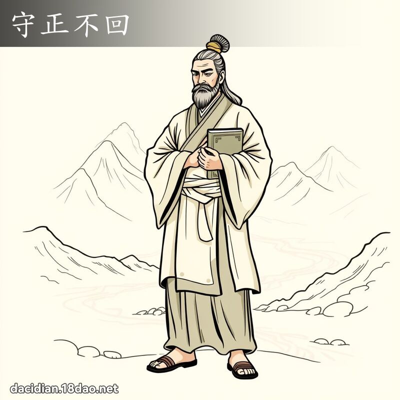 守正不回 - 國語大辭典配圖
