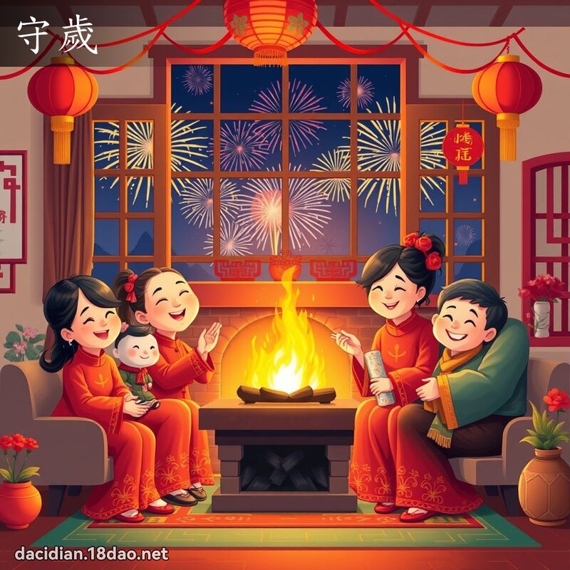 守岁 - 国语大辞典配图