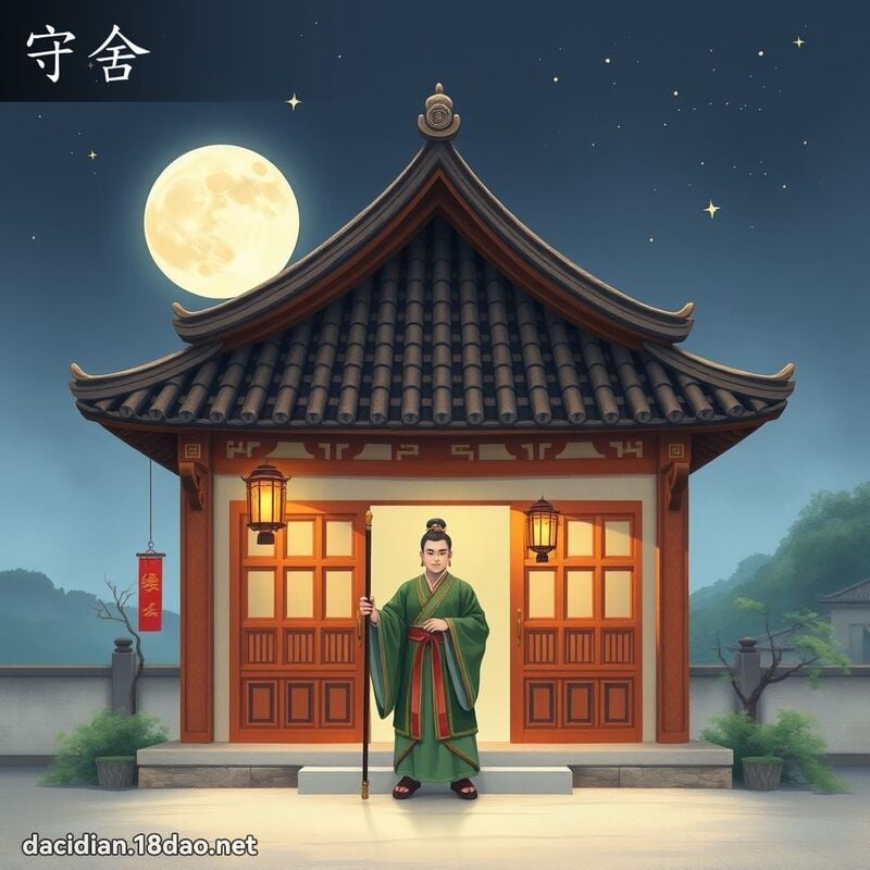 守舍 - 国语大辞典配图