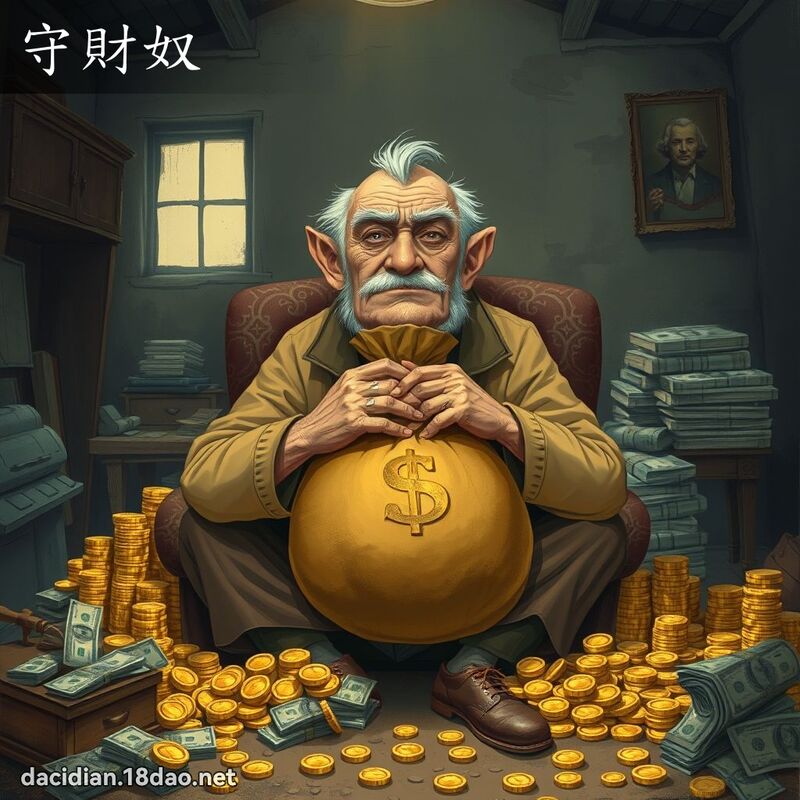 守財奴 - 國語大辭典配圖