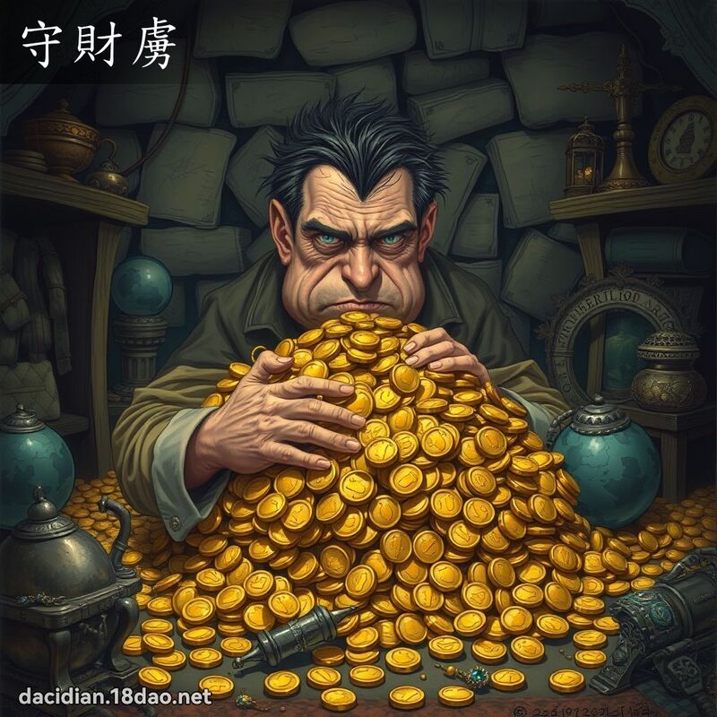 守财虏 - 国语大辞典配图