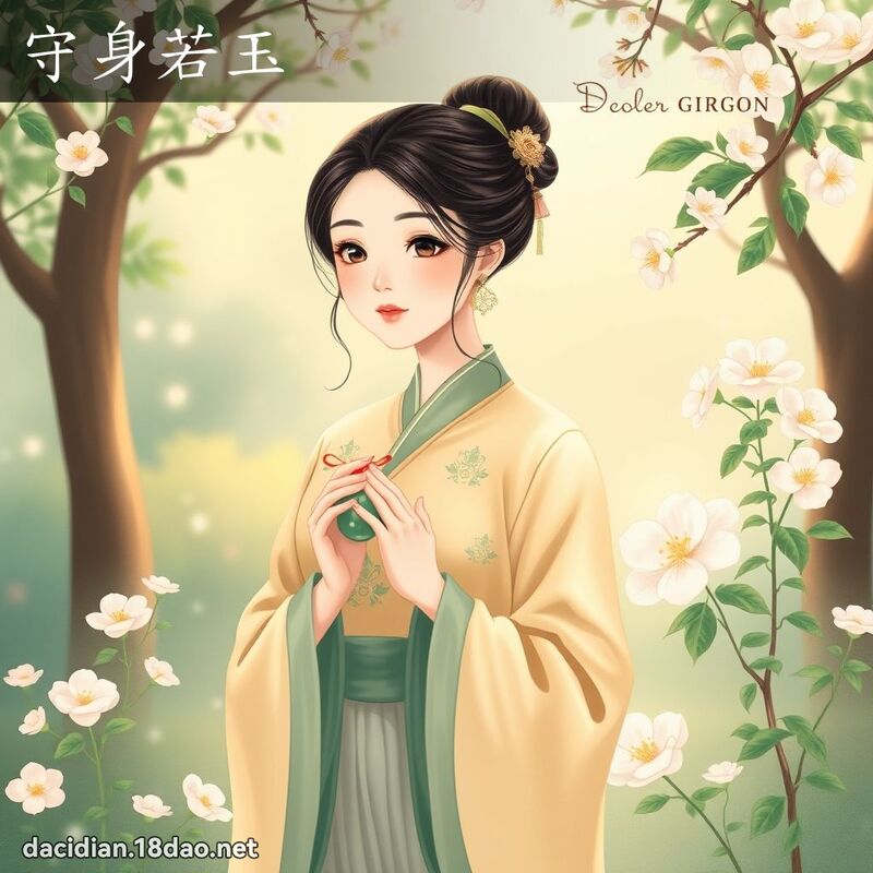 守身若玉 - 國語大辭典配圖