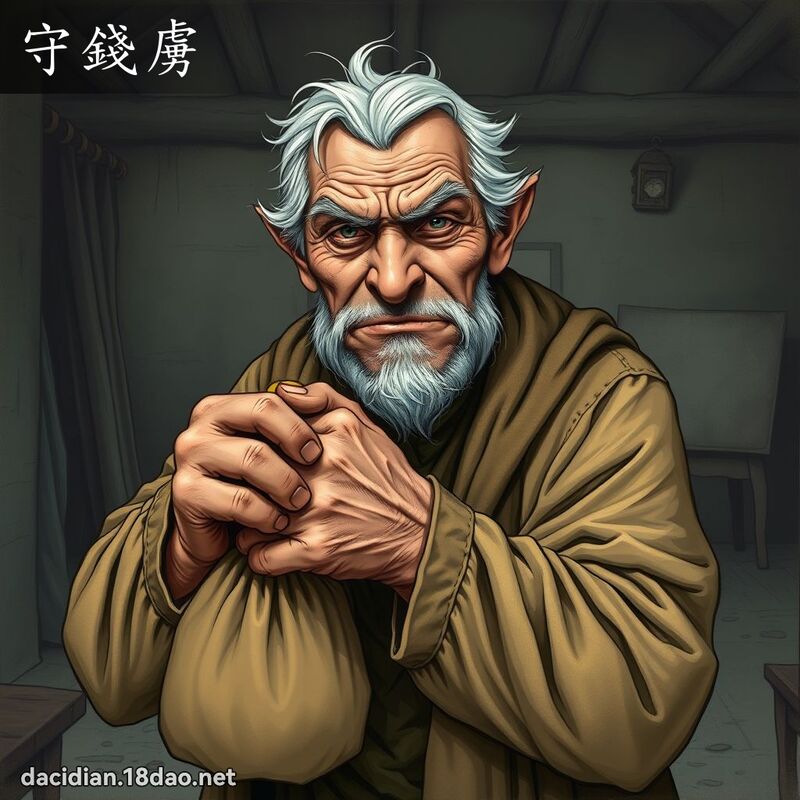 守錢虜 - 國語大辭典配圖