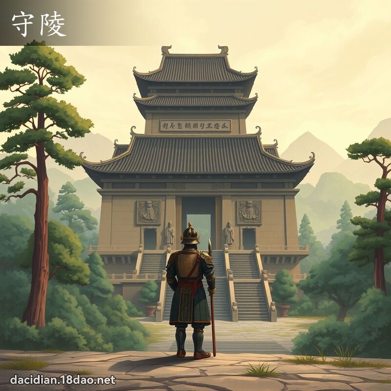守陵 - 國語大辭典配圖