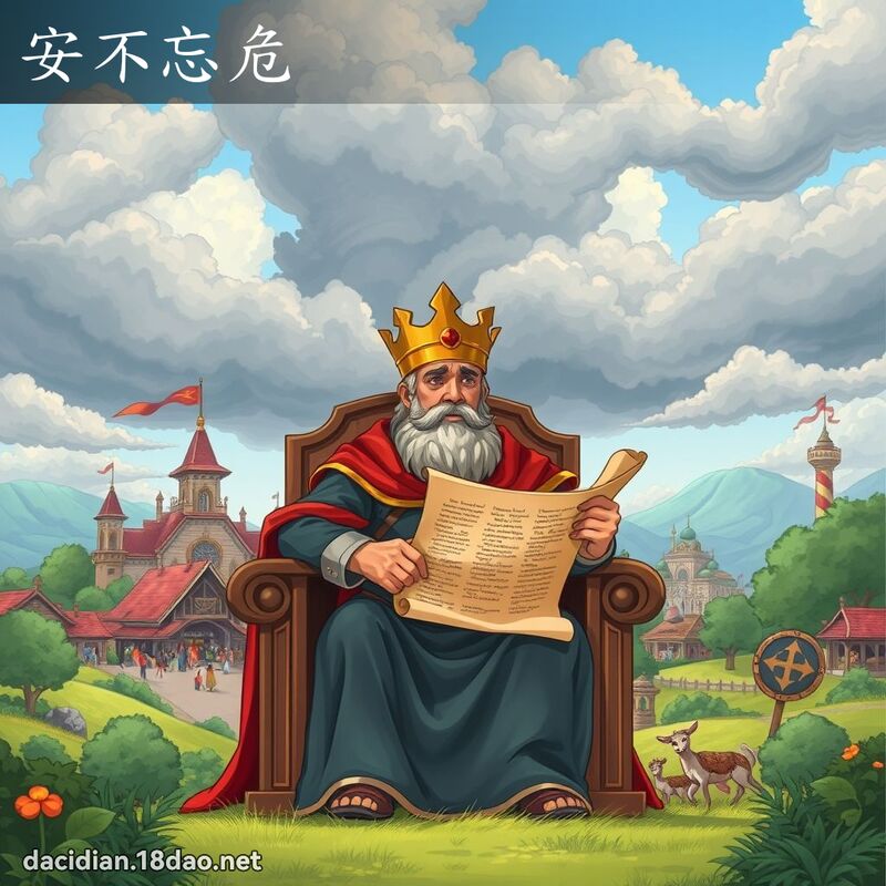 安不忘危 - 國語大辭典配圖