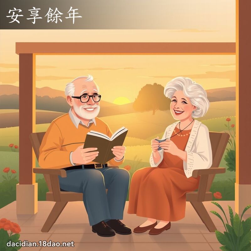 安享餘年 - 國語大辭典配圖