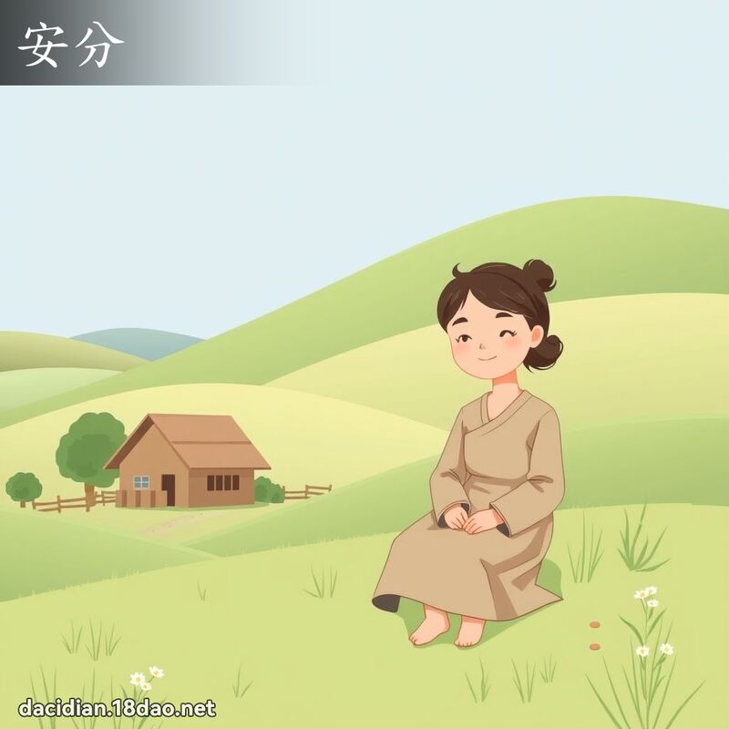 安分 - 国语大辞典配图
