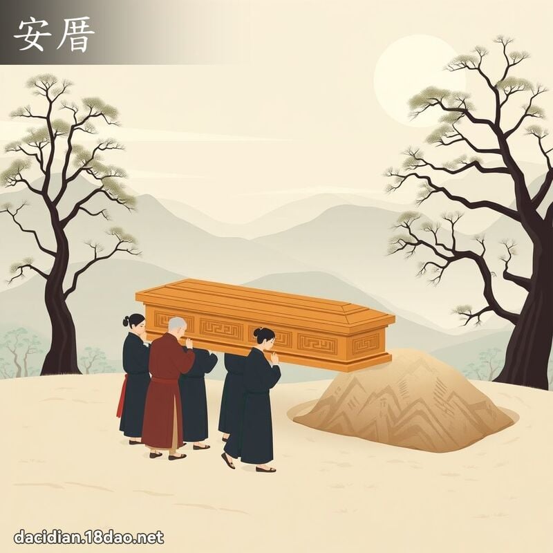安厝 - 國語大辭典配圖