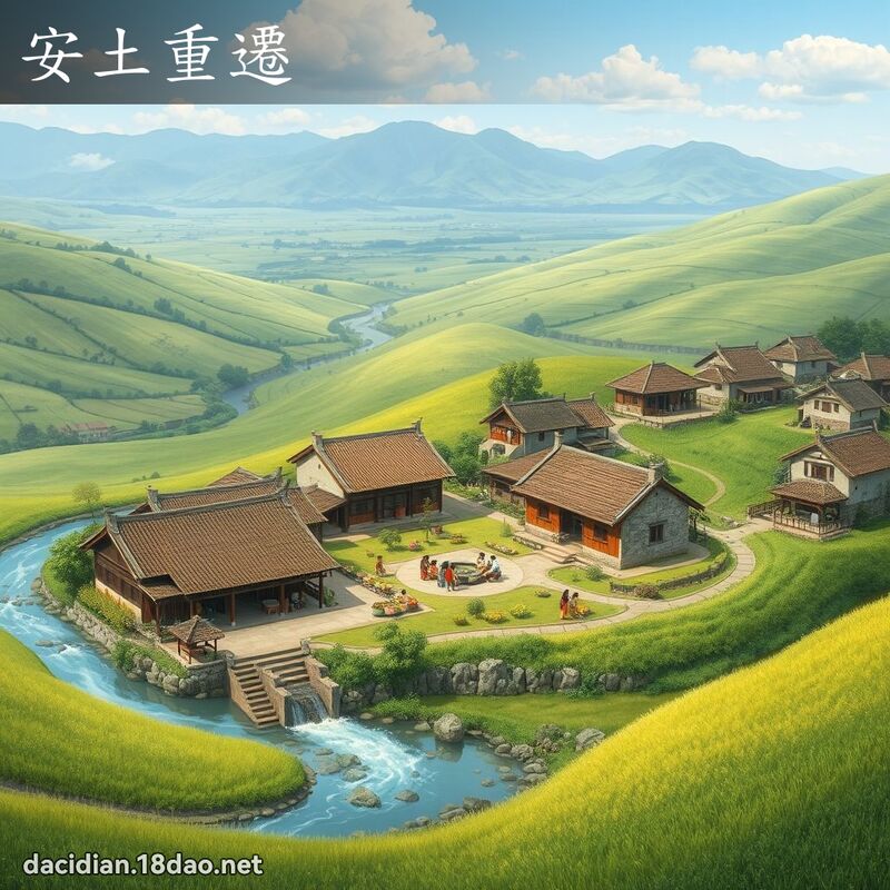 安土重迁 - 国语大辞典配图