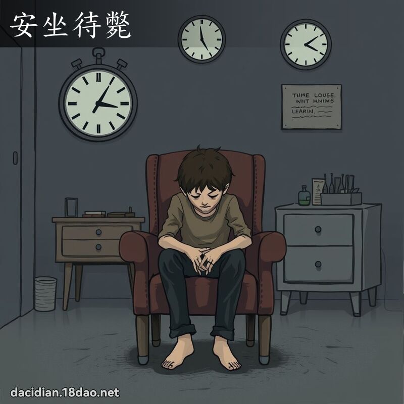 安坐待斃 - 國語大辭典配圖