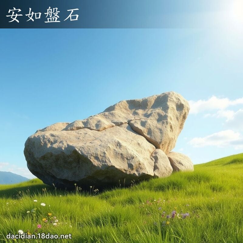 安如盤石 - 國語大辭典配圖