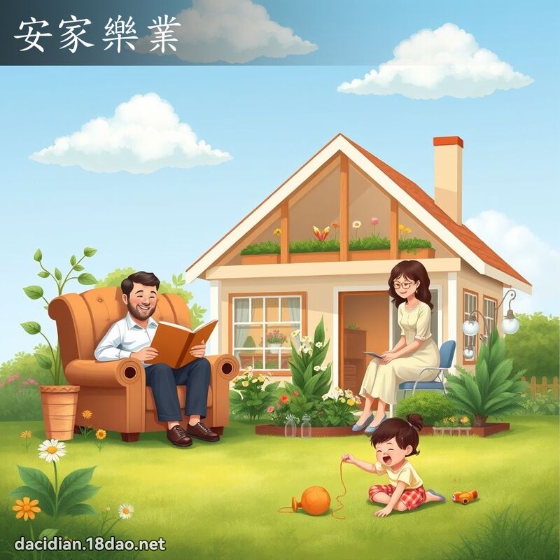 安家樂業 - 國語大辭典配圖