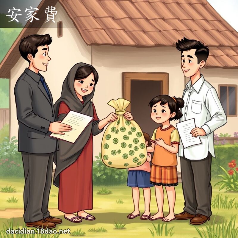 安家費 - 國語大辭典配圖