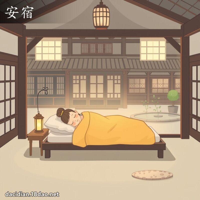 安宿 - 國語大辭典配圖