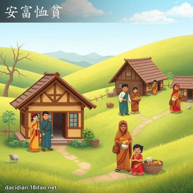 安富恤貧 - 國語大辭典配圖