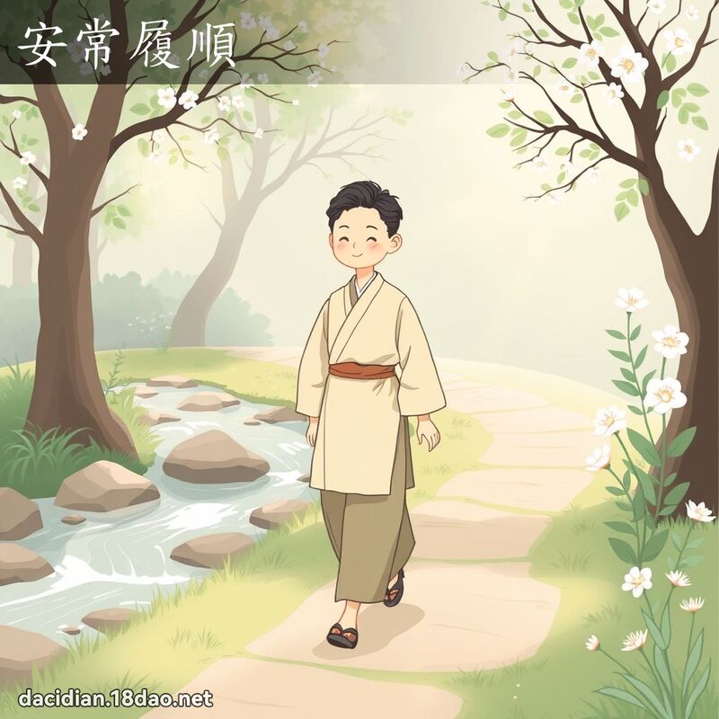 安常履順 - 國語大辭典配圖