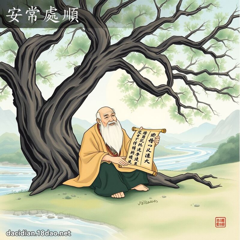 安常處順 - 國語大辭典配圖
