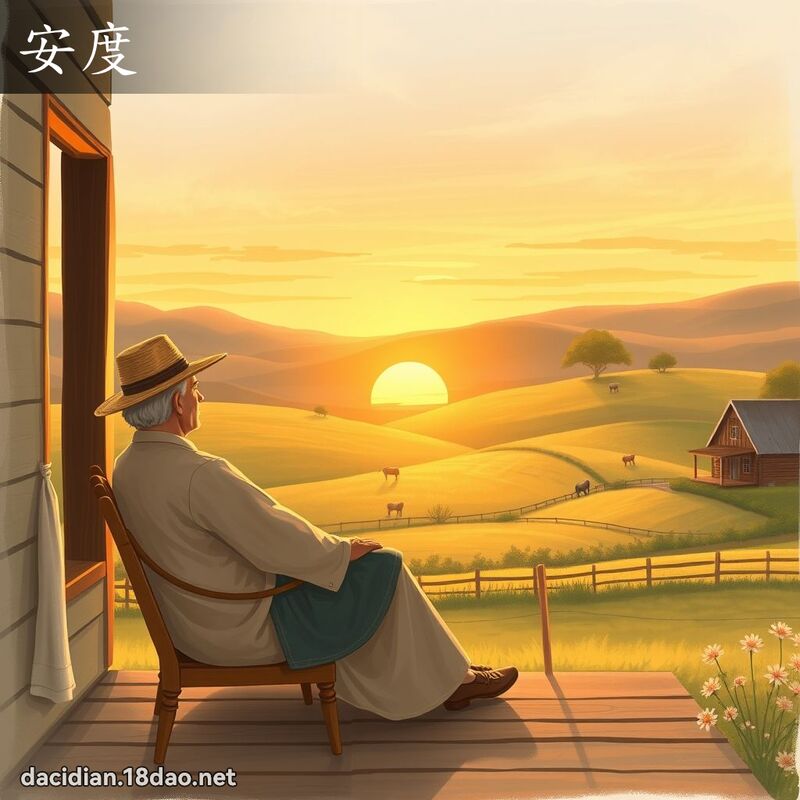 安度 - 国语大辞典配图