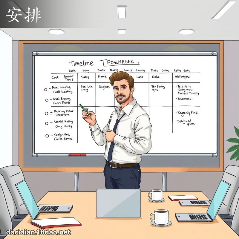安排 - 国语大辞典配图