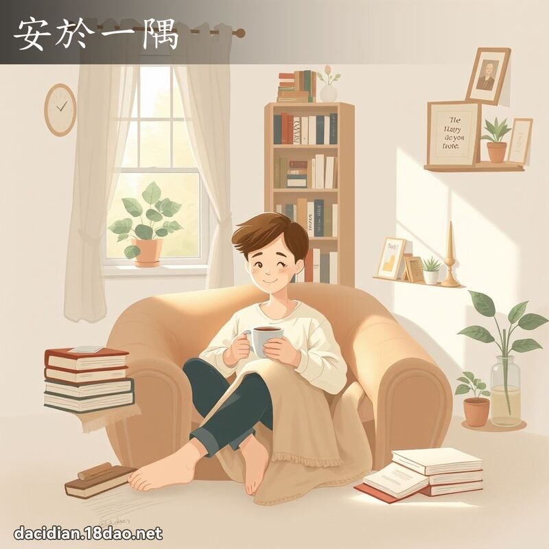 安於一隅 - 国语大辞典配图