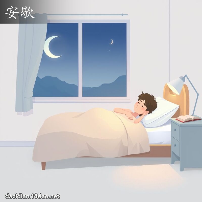 安歇 - 國語大辭典配圖