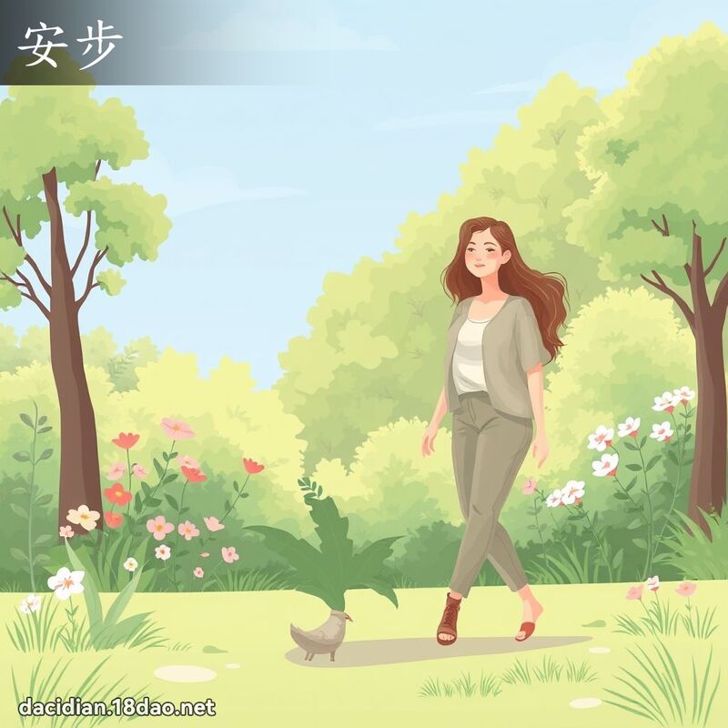 安步 - 國語大辭典配圖