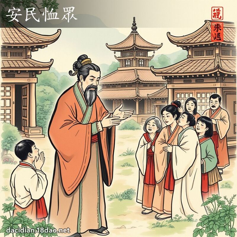 安民恤眾 - 國語大辭典配圖