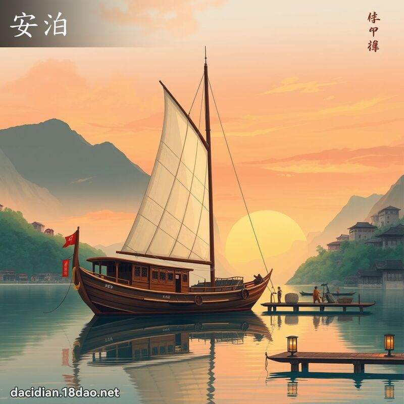 安泊 - 國語大辭典配圖
