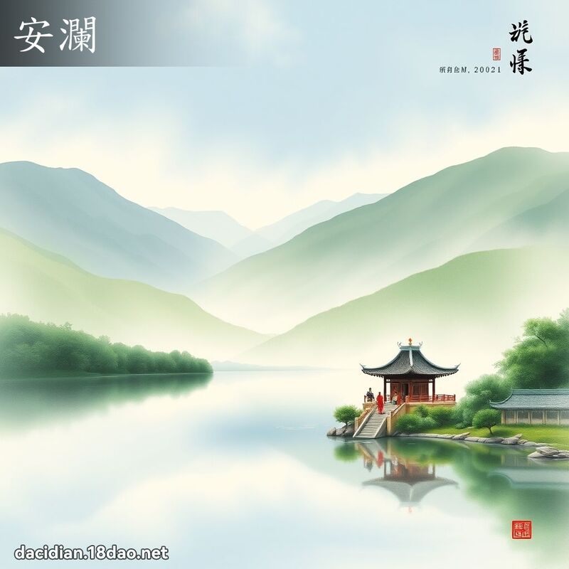 安瀾 - 國語大辭典配圖