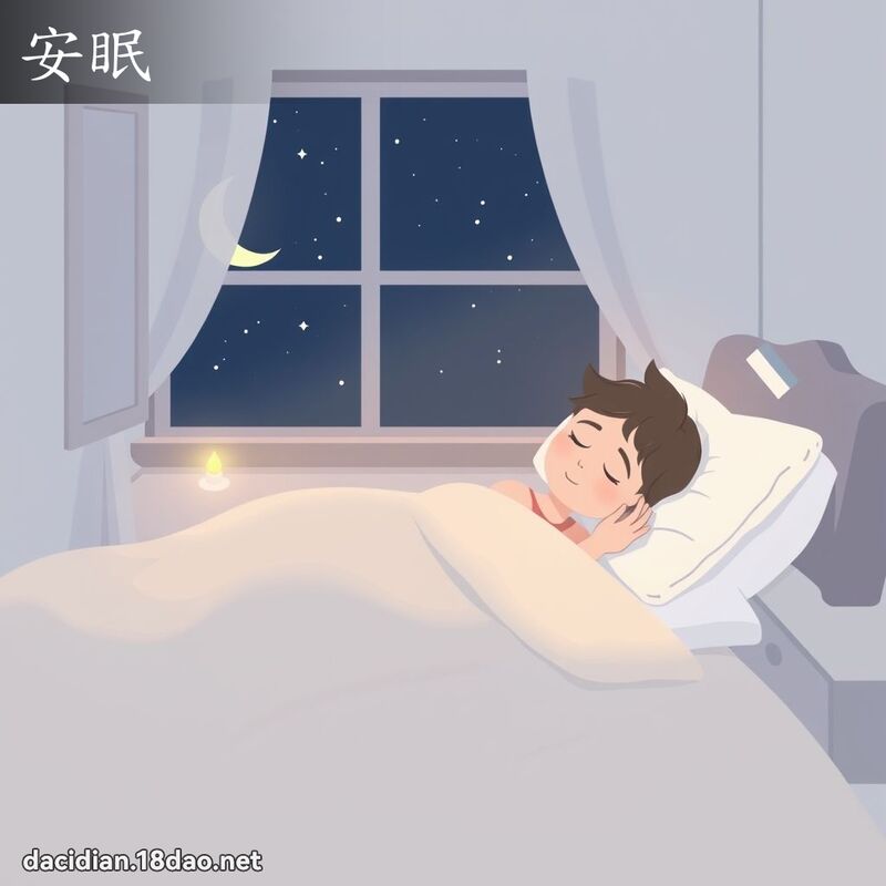 安眠 - 國語大辭典配圖