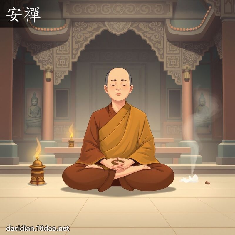 安禪 - 國語大辭典配圖
