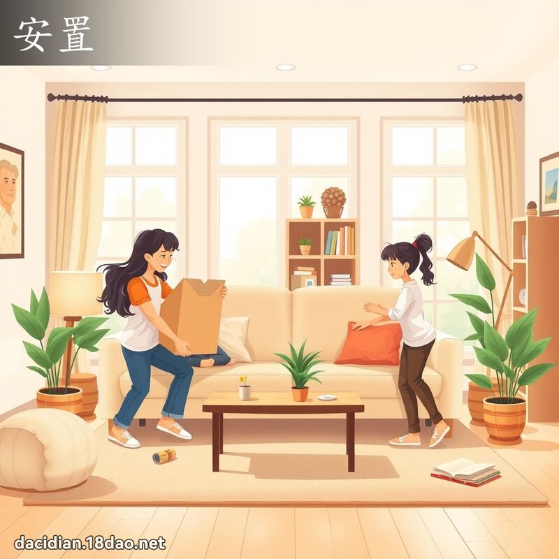 安置 - 國語大辭典配圖