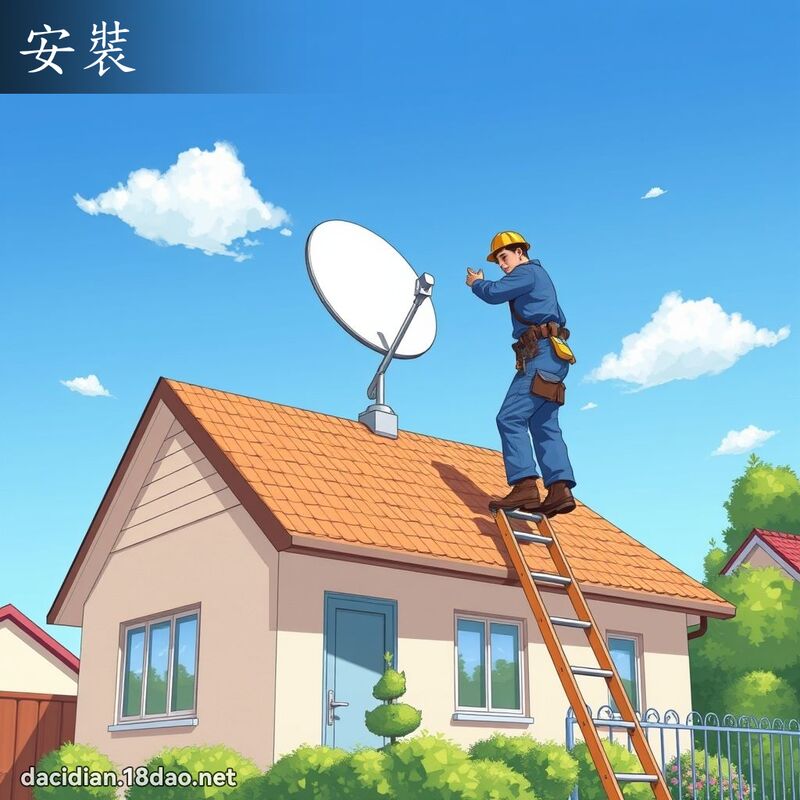 安裝 - 國語大辭典配圖