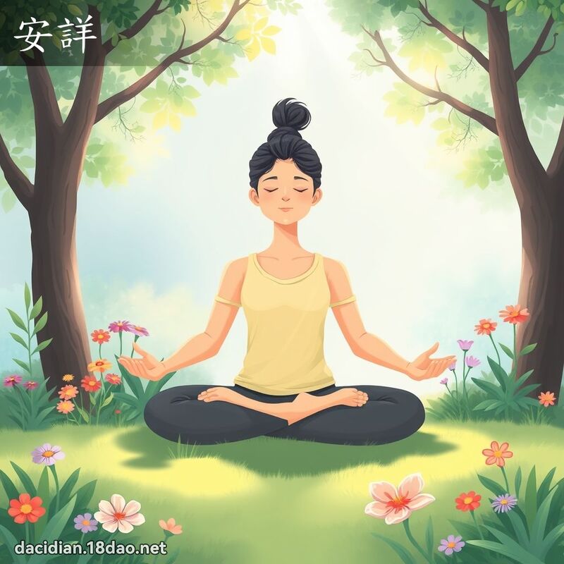安详 - 国语大辞典配图