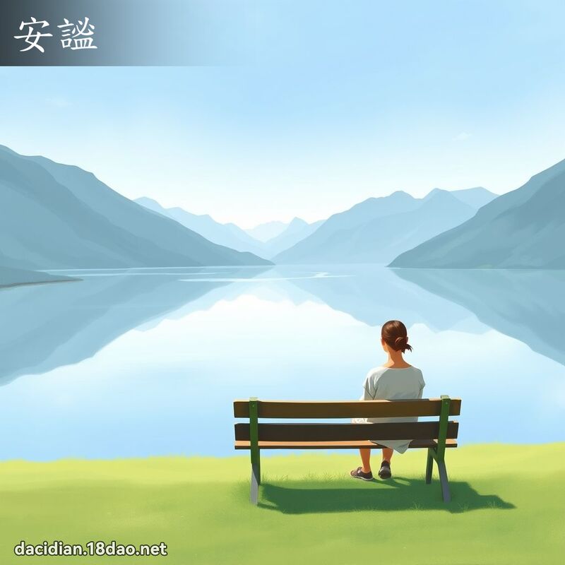 安謐 - 国语大辞典配图