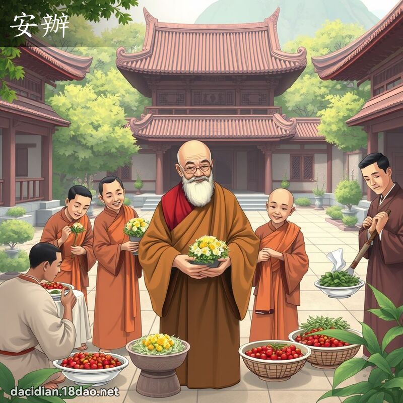 安辦 - 國語大辭典配圖