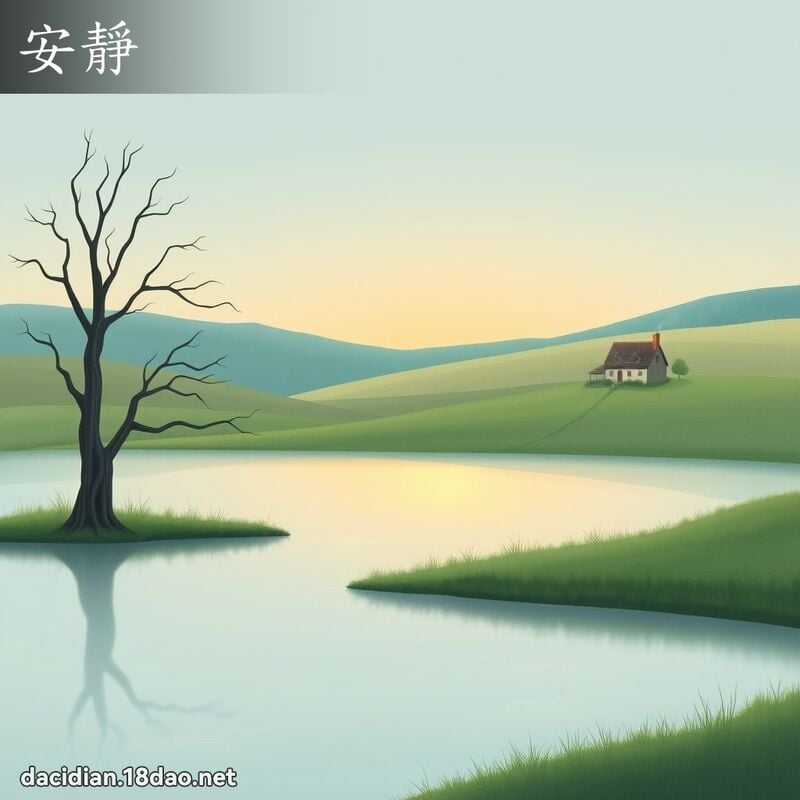 安静 - 国语大辞典配图