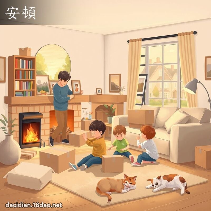 安顿 - 国语大辞典配图