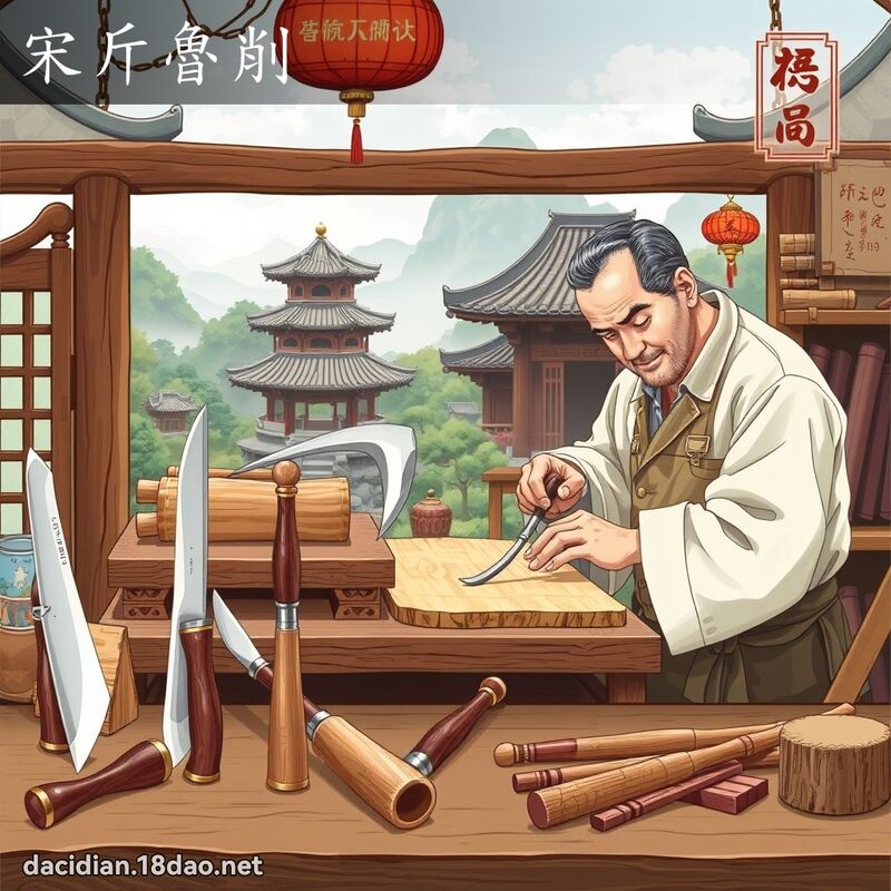 宋斤鲁削 - 国语大辞典配图