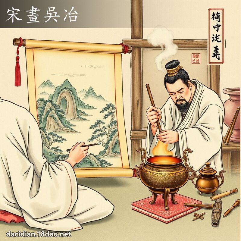 宋畫吳冶 - 國語大辭典配圖